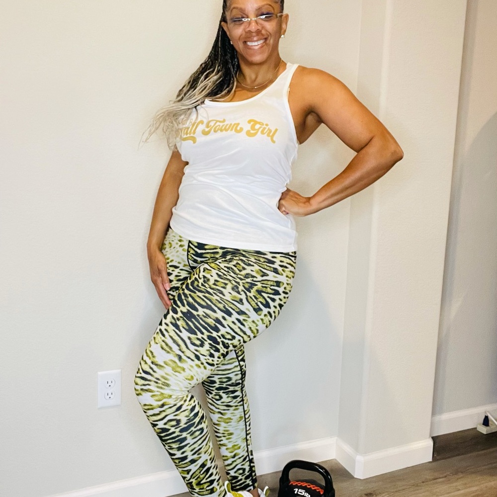 Just a Small Town Girl Green Leggings set